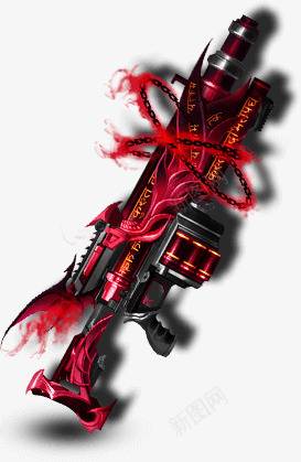 暗影火焰炮 红色恶魔射击类UIpng免抠素材_88icon https://88icon.com 暗影 火焰 红色 恶魔 射击类