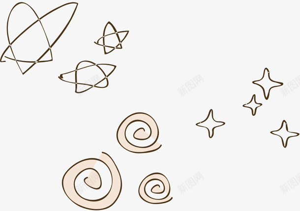 手绘卡通圈圈圆圈星星png免抠素材_88icon https://88icon.com 手绘 卡通 圆圈 星星