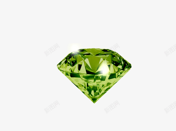 透明背景的绿色钻石png免抠素材_88icon https://88icon.com 透明 钻石 绿色 免抠