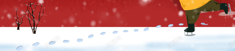 手绘冬天红墙卡通人物元素psd设计背景_88icon https://88icon.com 手绘 冬天 红墙 卡通人物 元素 树枝装饰 背景图