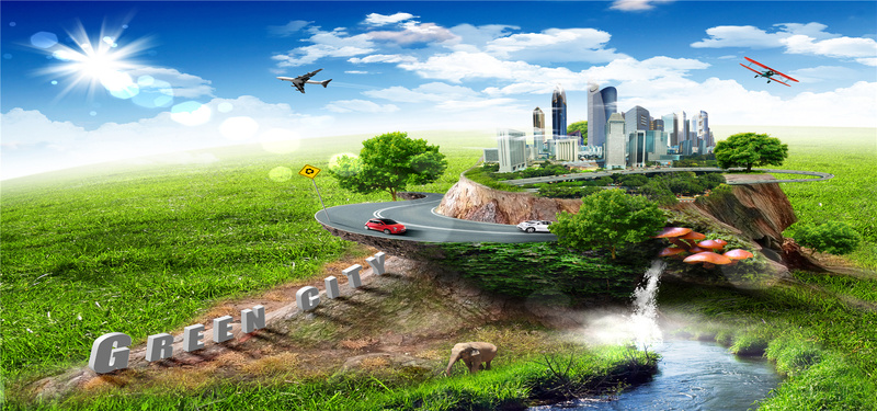 大气城市建筑地产海报jpg设计背景_88icon https://88icon.com 草地 城市建筑 创意广告 生态环保 绿色环保 环境保护 生态环境 创意海报 企业文化海报 海报banner 大气