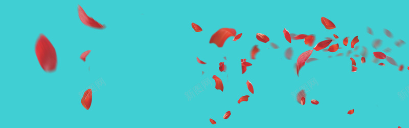 蓝色花瓣背景psd设计背景_88icon https://88icon.com 海报banner 小清新 文艺 简约