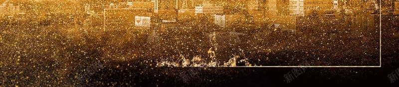年终惠战黑色大气商业宣传psdjpg设计背景_88icon https://88icon.com 大气背景 年终惠战 金色建筑 黑色背景 黑金字体 金沙 商业宣传 psd