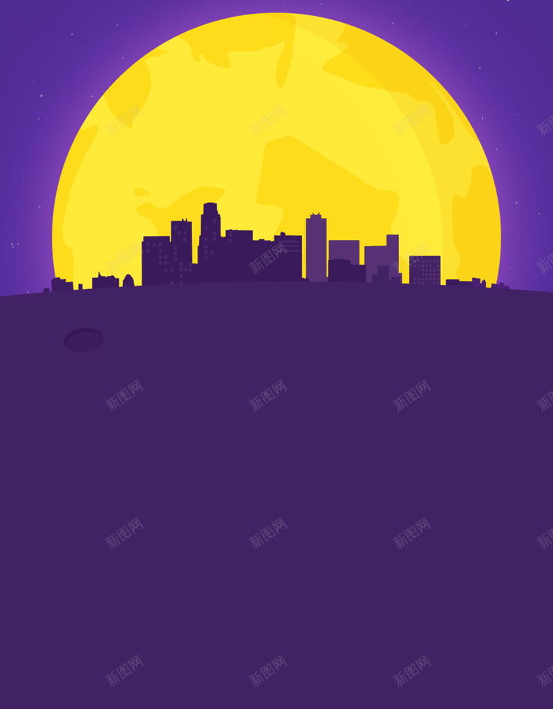 紫色中秋H5背景jpg设计背景_88icon https://88icon.com 紫色 中秋 城市 卡通 童趣 H5背景 H5 h5 手绘