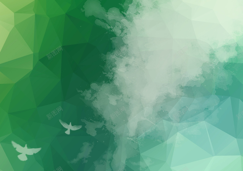 绿色飞鸟云雾纹理psd设计背景_88icon https://88icon.com 绿色纹理 云雾纹理 简约广告 封面素材 封底素材 飞鸟素材 创意广告 设计图片