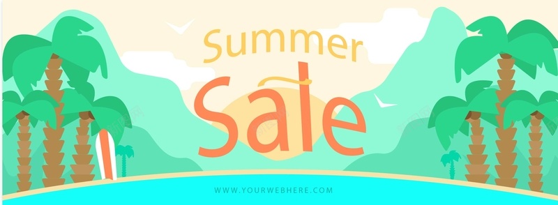 夏天销售banner素材jpg设计背景_88icon https://88icon.com anner素材 海报banner 夏天 扁平 销售 banner素材 渐变 几何