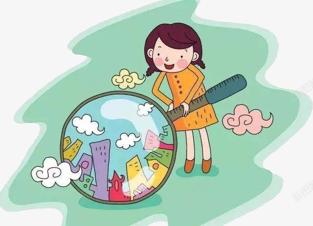 关注环境治理png免抠素材_88icon https://88icon.com 女孩 环境治理 城市 可爱
