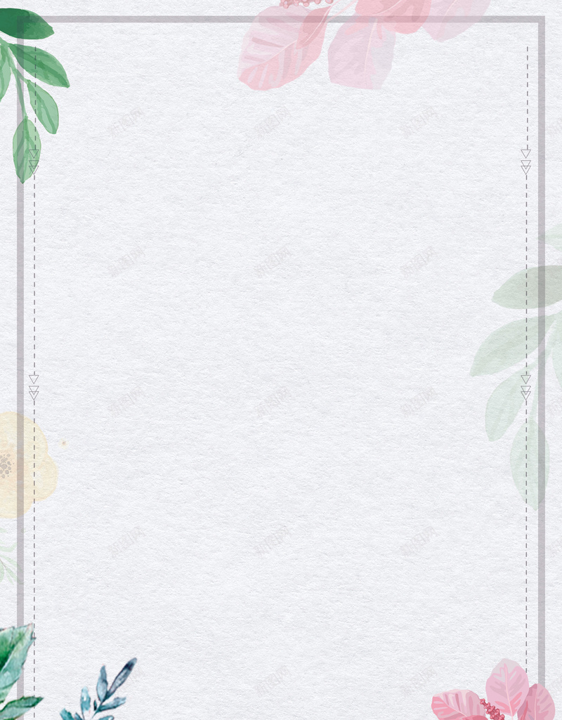 白色简约春季上新花卉边框背景jpg设计背景_88icon https://88icon.com 春季上新 边框背景 白色 简约 花卉 绿植 上新 新品