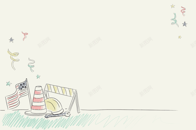 卡通手绘五一国际劳动节工人海报背景素材eps设计背景_88icon https://88icon.com 劳动节 卡通 国际 工人 手绘 五一 海报 背景 素材