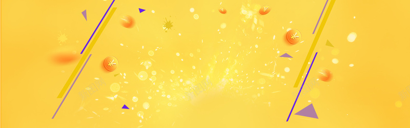 金币促销背景图psd设计背景_88icon https://88icon.com 黄色 金色 促销 大促 电商 淘宝 天猫 几何 线条 三角形 金币 海报banner 扁平 渐变