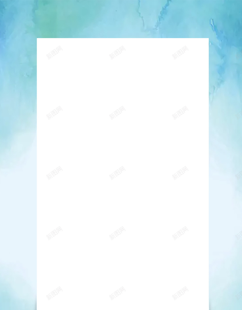 蓝色简约清新春季上新边框背景psd设计背景_88icon https://88icon.com 女装背景 春季上新 清新 简约 蓝色 新品 折扣 边框 水彩风