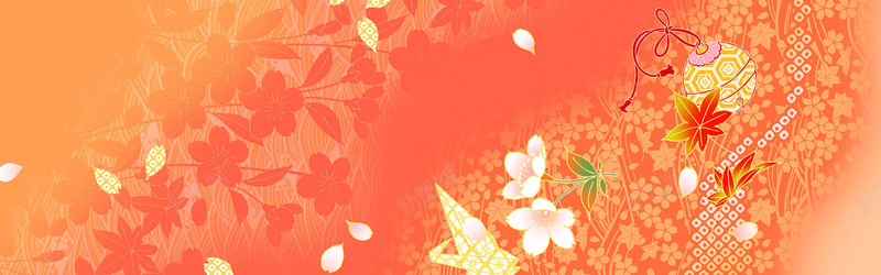 橙红色日系花纹渐变背景jpg设计背景_88icon https://88icon.com 橙色渐变背景 红色渐变背景 渐变背景 花纹背景 日系背景 叶子背景 底纹背景 海报banner 质感 纹理