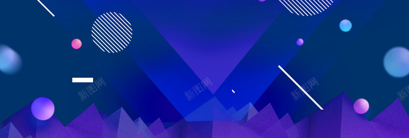 蓝色几何元素电商海报PSD模板bannerpsd设计背景_88icon https://88icon.com anner 电商海报 模板 线条 蓝色 PSD banner 圆球 几何元素