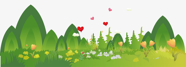 矢量装饰鲜花小草插画ai免抠素材_88icon https://88icon.com 矢量图 装饰图案 鲜花 小草 风景 植物 踏青
