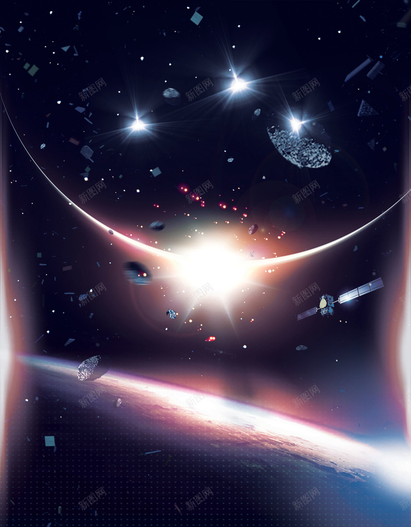 梦幻星球太空科幻创意海报背景素材jpg设计背景_88icon https://88icon.com 光圈 太空 星空 梦幻 科幻 创意 酷炫 海报 广告 传单 背景素材