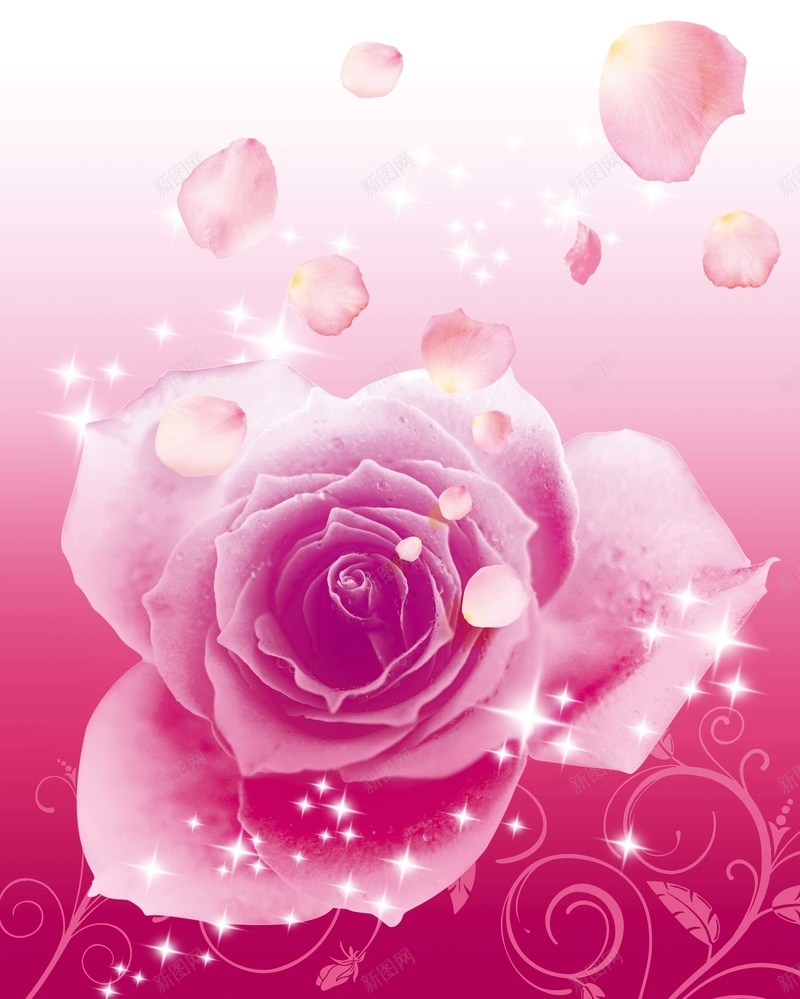 玫瑰花海报背景素材psd设计背景_88icon https://88icon.com 玫瑰花海报 浪漫 花朵 花瓣 花 浪漫海报 海报 渐变