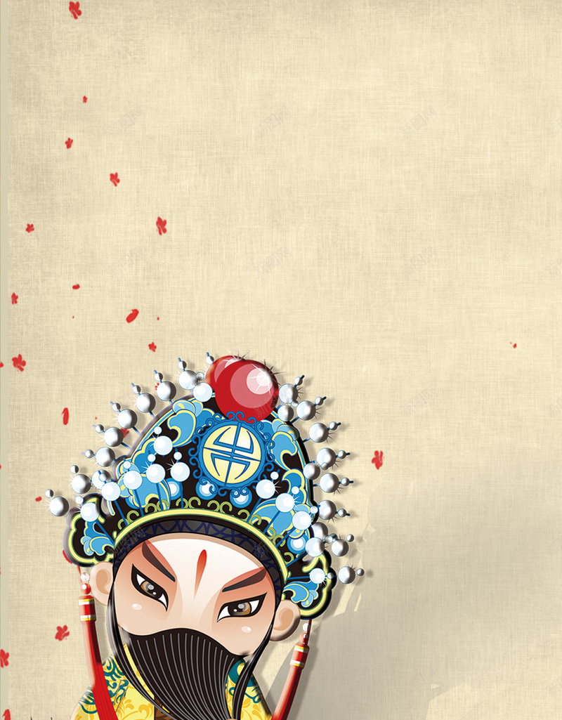 中国风京剧文化H5背景psd设计背景_88icon https://88icon.com 中国风 京剧 京剧文化 变脸 川剧 文化 文化背景 树木 脸谱 花瓣 黄底