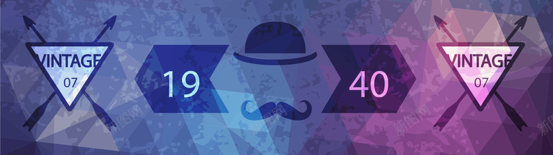 时尚元素banner背景jpg设计背景_88icon https://88icon.com 彩色背景 紫色 幻彩背景 梦幻背景 海报banner 扁平 渐变 几何