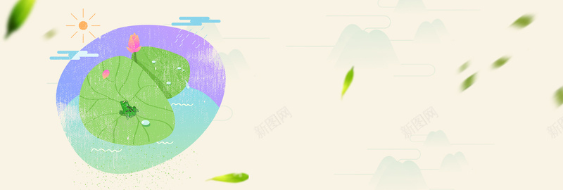 小暑清新扁平黄色淘宝海报背景psd设计背景_88icon https://88icon.com 24节气 小暑海报 梅雨时节 小暑 节气 小暑配图 小暑文化 小暑时节 扁平 树叶漂浮 清新 电商