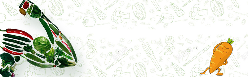 淘宝水果蔬菜创意海报背景jpg设计背景_88icon https://88icon.com 绿色背景 水果蔬菜背景 创意海报 辣椒 青菜 西兰花胡萝卜 新鲜蔬菜 小清新 海报banner