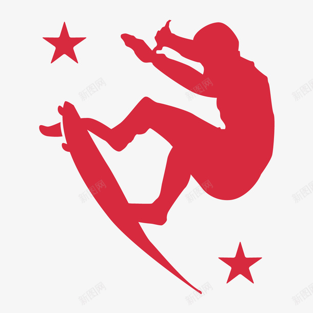 玩滑板的人ai免抠素材_88icon https://88icon.com 滑板 人 星星