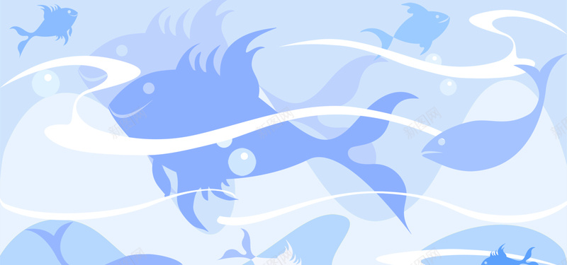 卡通背景psd设计背景_88icon https://88icon.com 儿童背景 卡通背景 卡通鱼 抽象 线条 海报banner 卡通 童趣 手绘