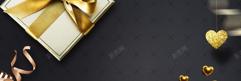 七夕情人节浪漫黑金bannerpsd设计背景_88icon https://88icon.com 七夕 七月初七 情人节 大气 浪漫 花朵 梦幻 清新