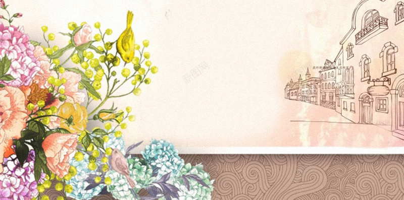 花卉边框背景jpg设计背景_88icon https://88icon.com 手机背景 文艺 白色 花卉 边框 APP背景 H5背景 H5 h5 小清新 简约