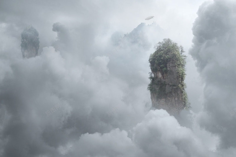 漂浮的岛屿云树悬崖云海jpg设计背景_88icon https://88icon.com 漂浮的岛屿 云 树 悬崖 云海