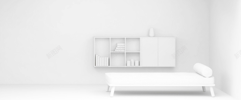 白色简约家居背景装饰jpg设计背景_88icon https://88icon.com 书柜 家居 白色 简约 床 背景装饰 海报banner 文艺 小清新