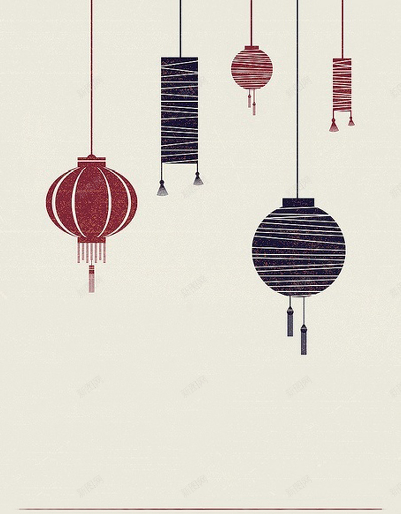扁平复古灯笼背景jpg设计背景_88icon https://88icon.com 温馨温馨 小清新 复古 文艺 灯笼 简约