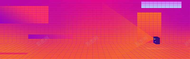 网格紫色橙色渐变简约bannerpsd设计背景_88icon https://88icon.com 扁平化 橙色 简约 紫色 网格 渐变 光束 数码 淘宝 天猫 banner 背景图