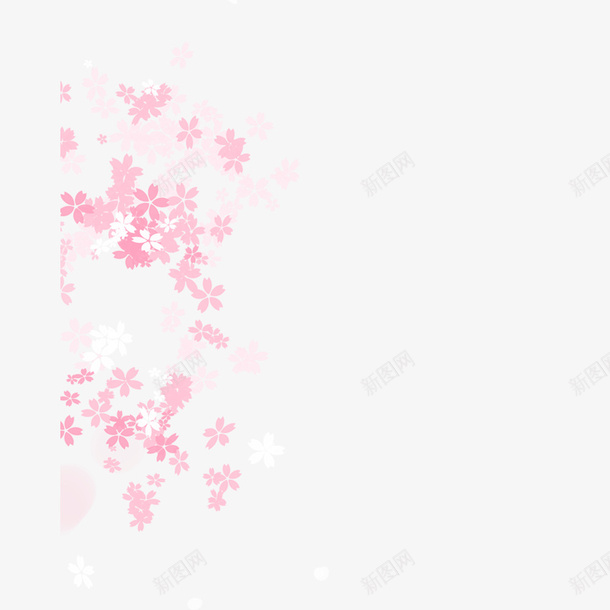 粉白色香渐小花png免抠素材_88icon https://88icon.com 浪漫 樱花 粉色 甜蜜