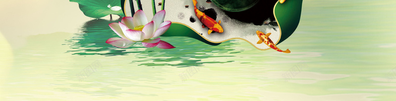 中国风中式莲花莲叶背景素材psd设计背景_88icon https://88icon.com 中国风背景 中国风 梅花 花卉 花瓣 月亮 莲花 荷花 莲叶 水墨花卉 水墨背景 圆月 风景