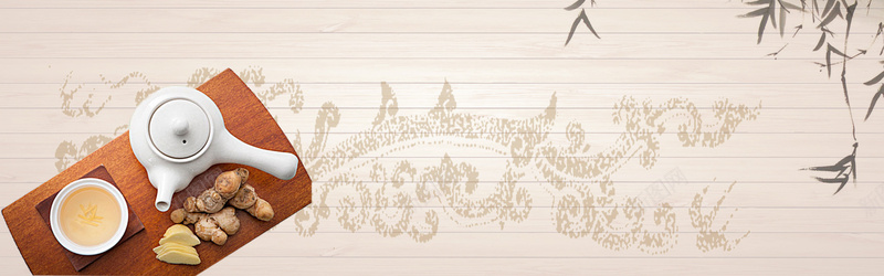 冬季热饮姜茶花茶Bannerpsd设计背景_88icon https://88icon.com 休闲时光 下午茶 清新 花瓣 花茶 午后时光 鲜花 茶餐厅 柠檬 文艺