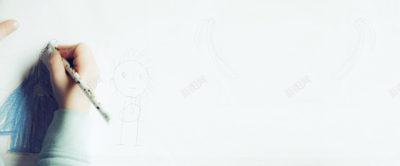 儿童手绘卡通画psd设计背景_88icon https://88icon.com 卡通 铅笔画 海报banner 儿童画画