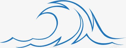 海浪png免抠素材_88icon https://88icon.com 海浪 水波纹 传统蓝色 效果 元素