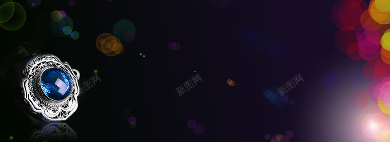 珠宝梦幻浪漫黑色banner背景jpg设计背景_88icon https://88icon.com 光晕 宝蓝 戒指 珠宝 钻石 光芒 光线 黑色 梦幻 浪漫 科技 科幻 文艺 小清新 简约 素材