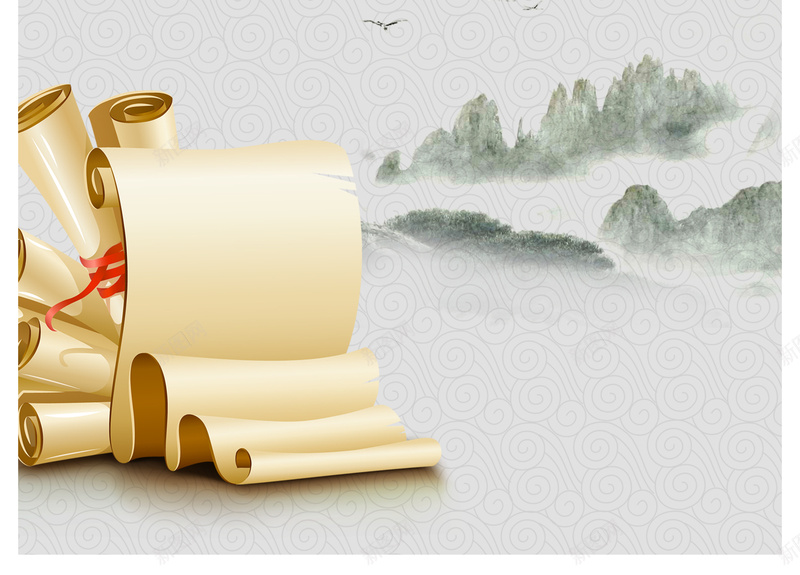 中国风学校标语展板背景素材jpg设计背景_88icon https://88icon.com 艺术 意境 高雅 中国元素 水墨 学校展板图片下载 祥云 书法字 山水画 书 鸟 树叶 仙鹤 学校展