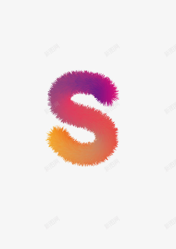 免扣毛绒绒字母ai免抠素材_88icon https://88icon.com 毛茸茸 可爱 卡通 字母