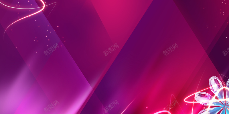 炫酷华丽背景psd设计背景_88icon https://88icon.com 水晶花 灯光 璀璨 线条 钻石 星光 舞台背景 浪漫 梦幻
