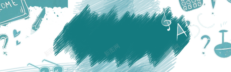 卡通手绘蓝色辅导班banner背景psd设计背景_88icon https://88icon.com 托管班 辅导班 卡通 手绘 蓝色 字母 banner 背景 教育