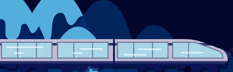 扁平卡通春运回家的路bannerjpg设计背景_88icon https://88icon.com 纹理背景图片 蓝色背景图片 月亮素材 灯光素材 祥云素材 元多 火车素材 春运背景图片 电商ba