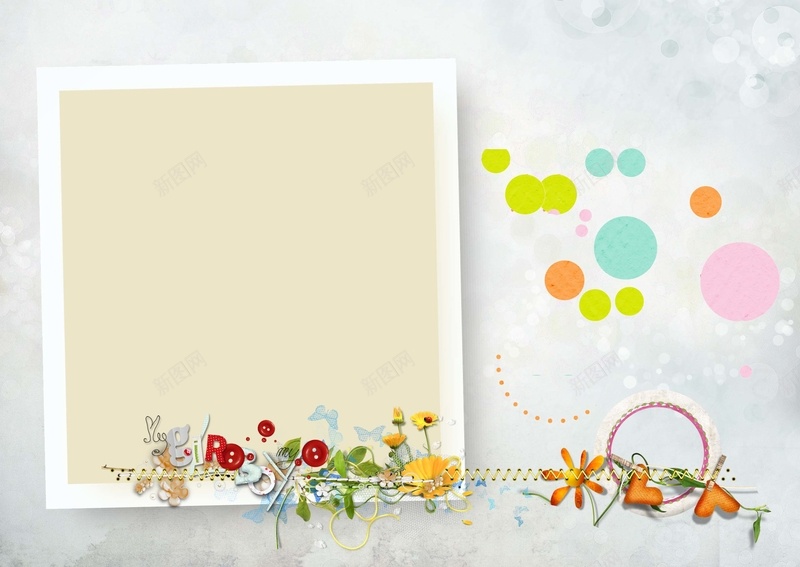 清新花朵边框宝宝相册海报背景模板psd设计背景_88icon https://88icon.com 清新 儿童台历 宝宝相册 海报背景模板 花朵边框 圆形 相册背景 儿童相框 海报背景 海报模板