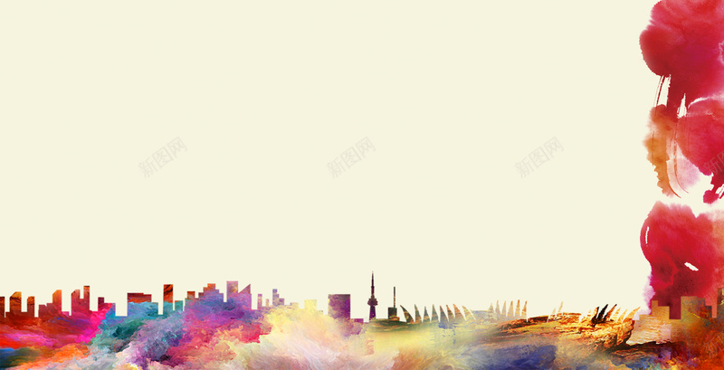 鹅黄城市剪纸彩影背景jpg设计背景_88icon https://88icon.com 新年 年会 装饰 免费psd 鹅黄 剪纸 彩影 质感 纹理
