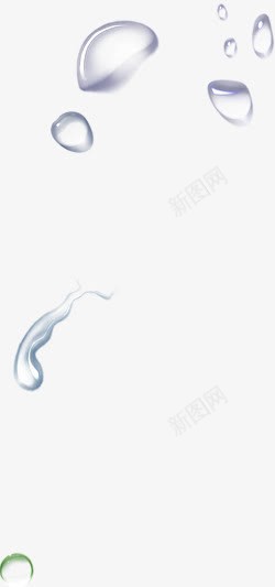 透明卡通水珠滴落效果png免抠素材_88icon https://88icon.com 透明 卡通 水珠 效果
