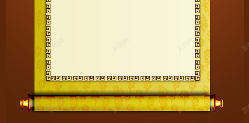 中国风画轴素材图H5背景jpg设计背景_88icon https://88icon.com 中国风 边框 中国风边框 开心 画轴边框