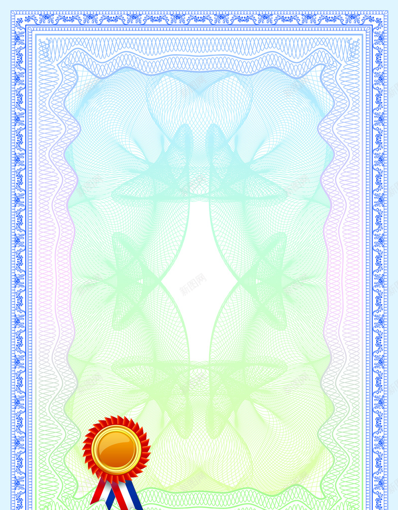 蓝色时尚奖状证书边框背景素材jpg设计背景_88icon https://88icon.com 蓝色 证书 欧式 背景 奖状 宣传页