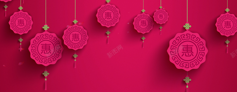 特惠海报背景psd设计背景_88icon https://88icon.com 红色背景 中国风 红灯笼 优惠活动 海报banner
