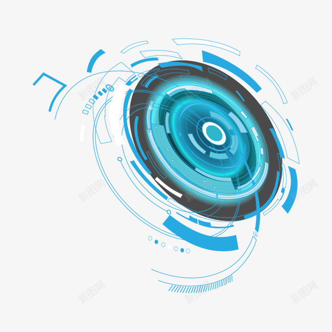 科技未来科幻蓝色光效粒子光圈灯光png免抠素材_88icon https://88icon.com 科技 未来 科幻 蓝色 色光 粒子 光圈 灯光